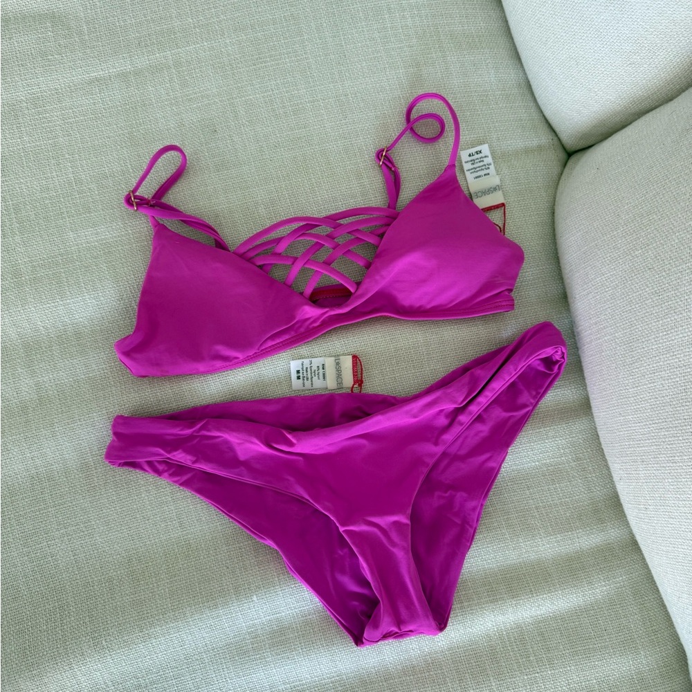 L*Space Magenta Bikini Set